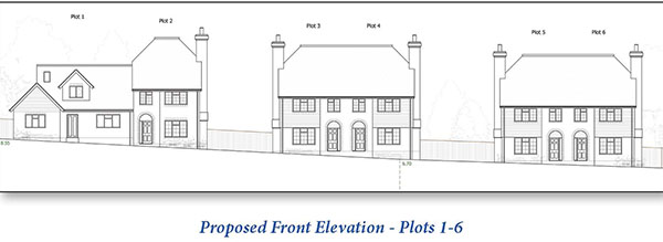 Lot: 15 - LAND WITH OUTLINE PLANNING CONSENT FOR TEN DWELLINGS -